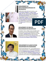 Philippine government department secretaries and their roles
