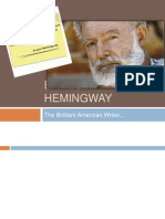 Ernest Hemingway: The Brilliant American Writer...
