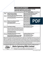 Matin Spinning Mills Ltd Distribution