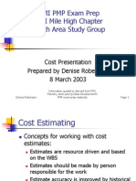 Pmi Cost Notes