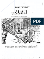Izlan - recueil de chants Kabyles de Slimane Azem (textes berbères et français)