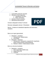 Musculoskeletal Reactions to Disorders and Injuries