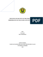 Influence of Solvent on the Structure and Performance of Cellulose Acetate Membranes