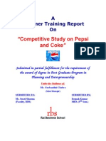 MBA PROJECT Comparative Study of Pepsi and Coke
