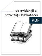 Caiet de Evidenţă A Activităţii Bibliotecei