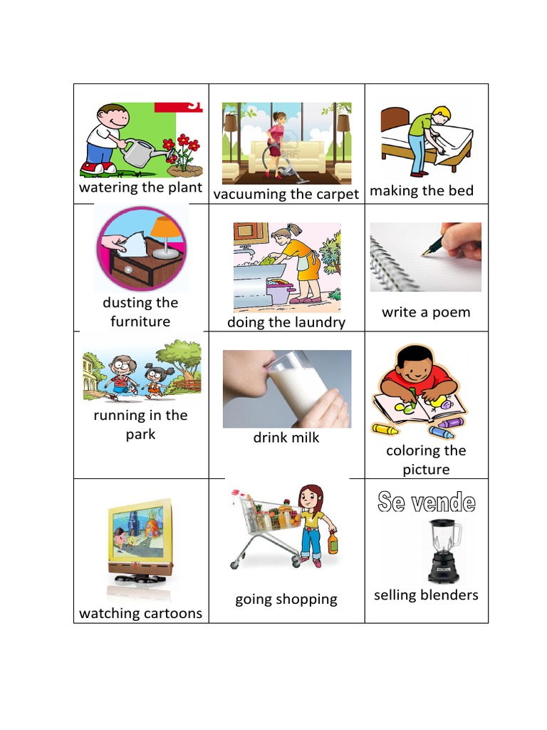Household Chores and Activities List | PDF