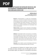 A CONCEITUAÇÃO DE NOTAÇÃO MUSICAL EM DICIONÁRIOS TERMINOLÓGICO-MUSICAIS DOS SÉCULOS XVIII E XIX