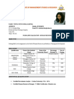 Resume -Vinita Kartha