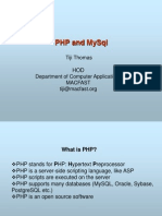 PHP and Mysql