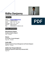 CV Ridha Danjanny