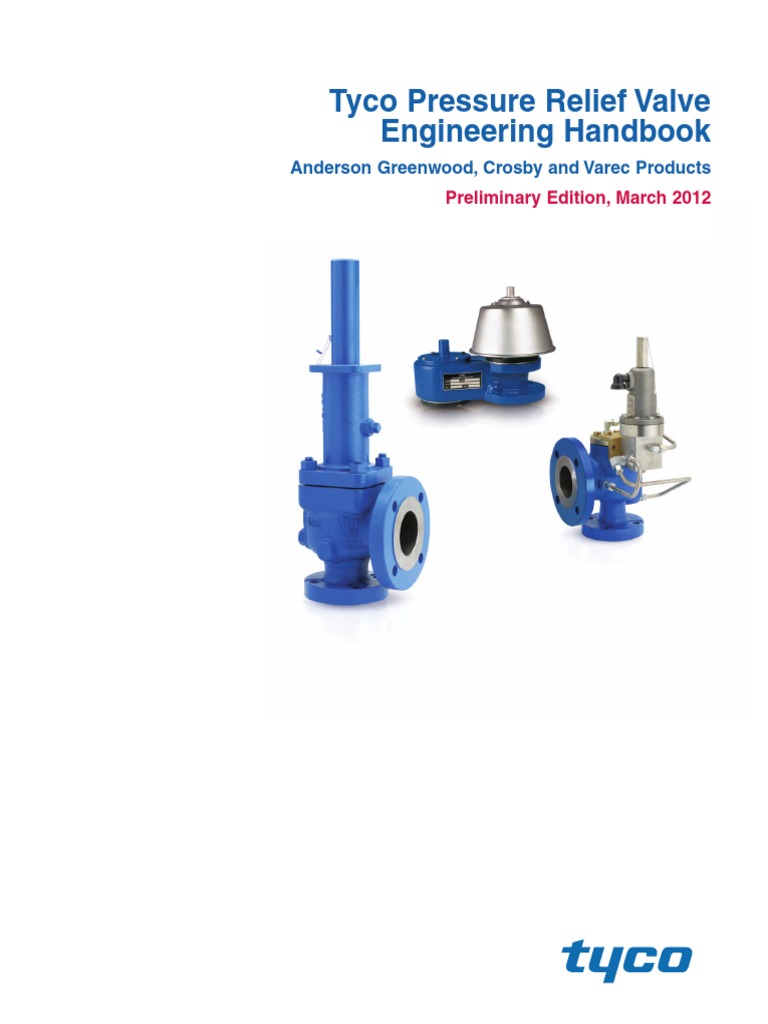 Tyco Pressure Relief Valve Engineering Handbook