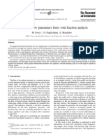 Intermittent Flow Parameters From Void Fraction Analysis