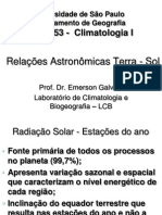 Radiacao Solar Estacoes Do Ano