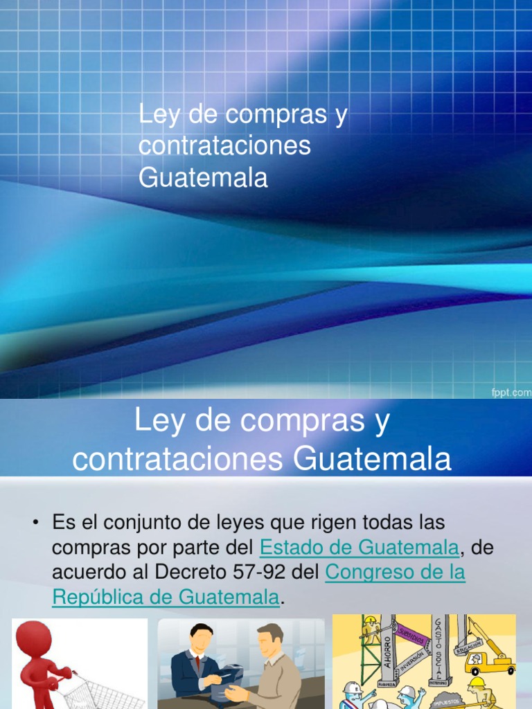 Ley de Compras y Contrataciones Guatemala | PDF | Gobierno