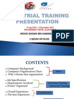 Industrial Training Presentation