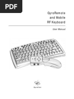 Gyration Keyboard Manual