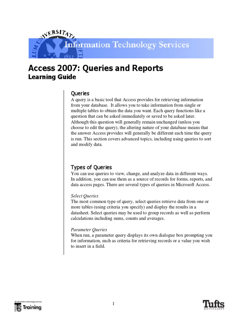 Queries Reports | PDF | Computers