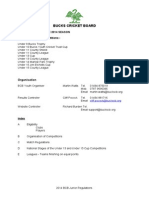 Bucks Cricket Board: Regulations For The 2014 Season For The Following Competitions