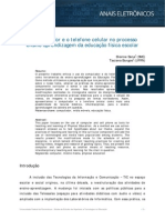 Computador e celular na educação física