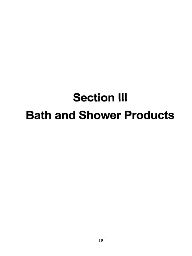 Bath and Shower Products PDF Perfume Sodium Chloride