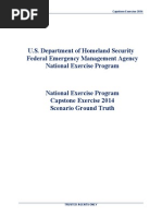 DHS/FEMA National Exercise Program - Capstone Exercise 2014 - Scenario Ground Truth