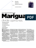Mariguana divide opiniones (Reforma)