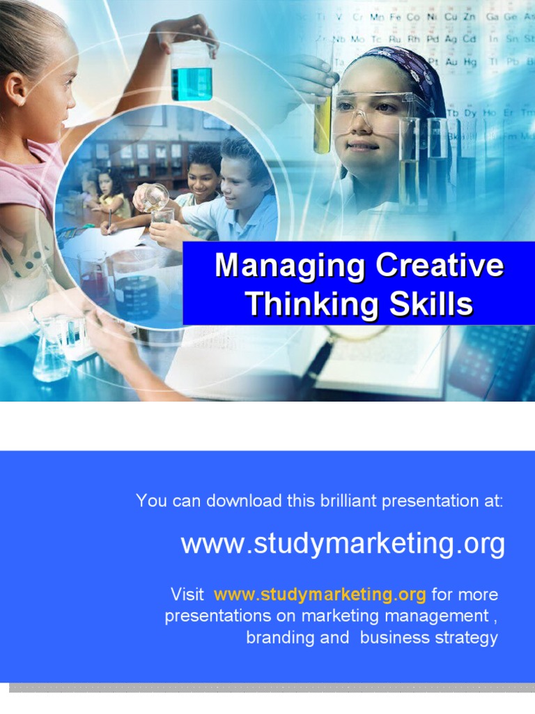 Creative And Innovative Thinking Skills Pdf Creativity Brainstorming
