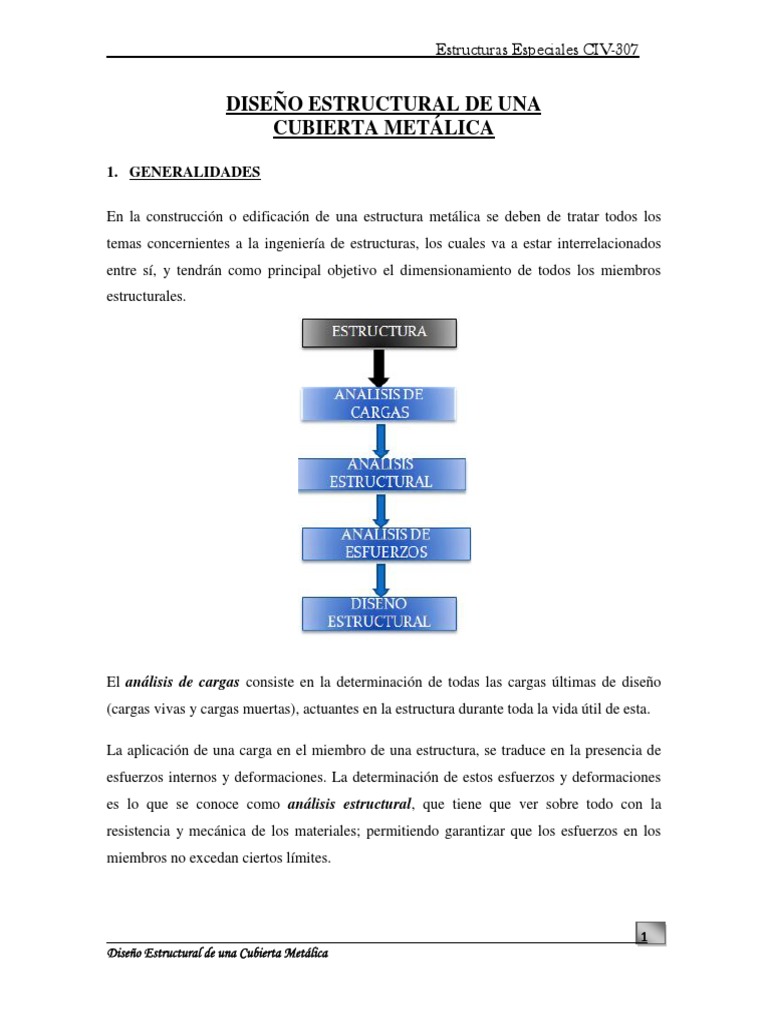 Diseño Estructural de una Cubierta Metálica
