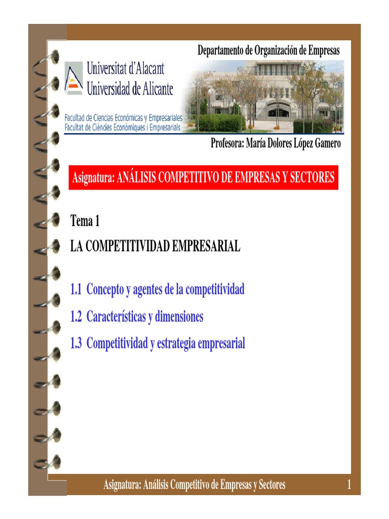 Competitividad Empresarial y Estrategia | PDF | Competitividad ...