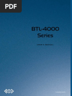 Download BTL 4000 - User Manual by Erik Van Halen SN214281233 doc pdf