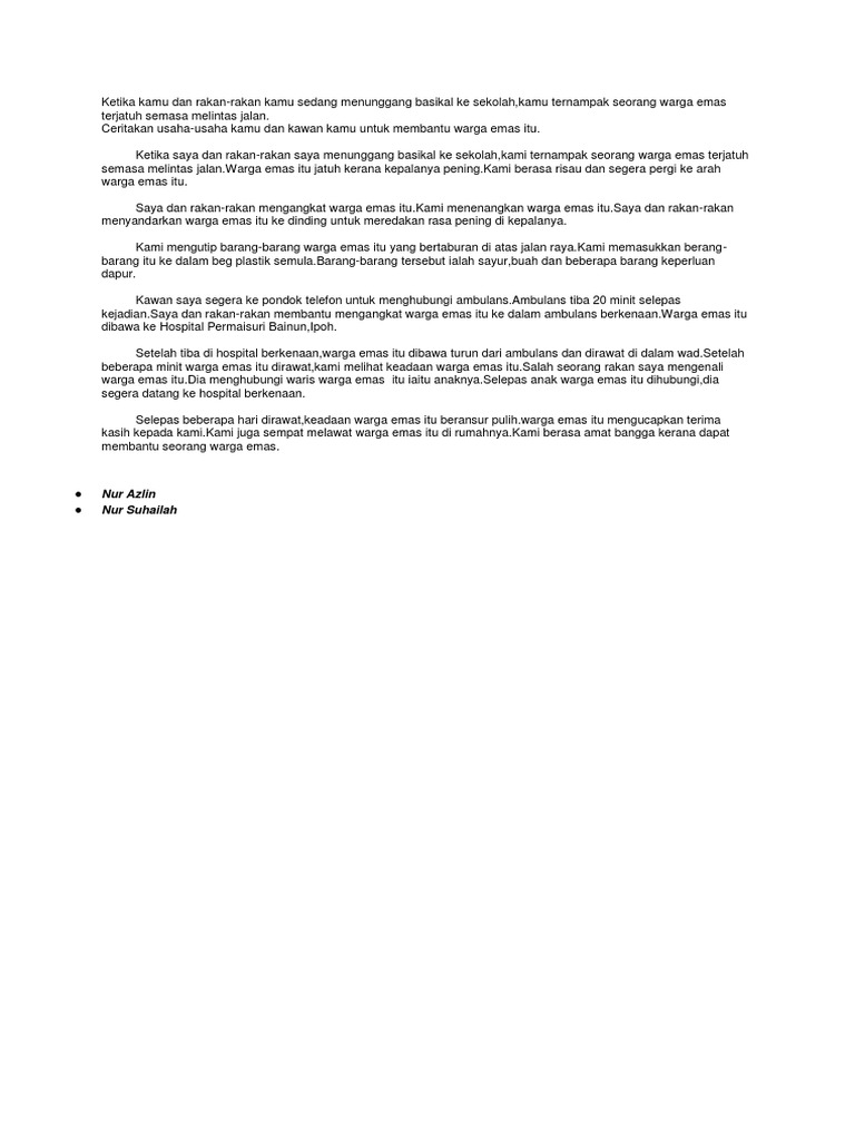 Karangan Tindakan 1 Pdf