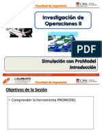 T3.1 IO II - UPN - Simulación Con Promodel - Introducción