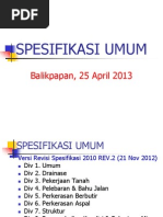 Download Spesifikasi Umum - Balikpapan 25 Apr 2013 by Wahyu Mahendra SN214305225 doc pdf