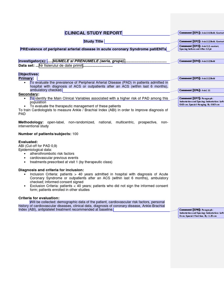 Clinical Study Report: Open-Label, Non-Randomized, National ...