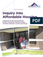 Housing Alliance - Commonwealth Inquiry Affordable Housing
