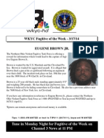 Fugitive of The Week: Eugene Brown