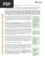 Download Lundquist CSR Online Awards Global Leaders 2009_Executive Summary by Lundquist srl SN21432532 doc pdf