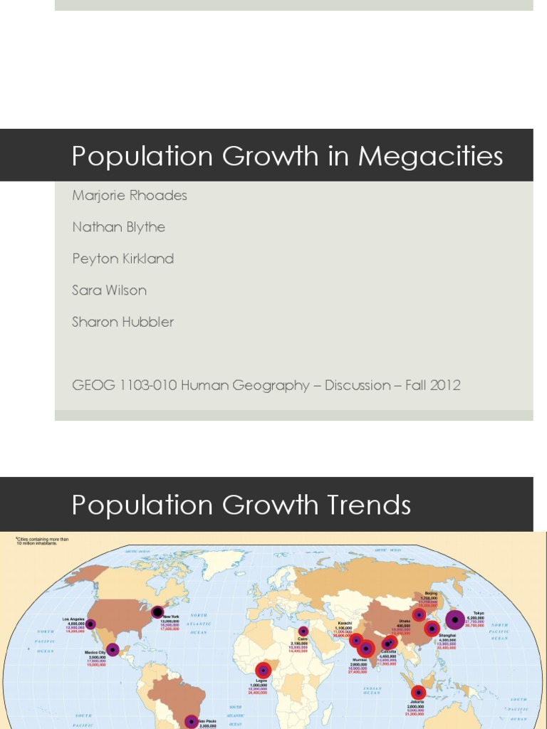 Megacity Population Growth Challenges | PDF