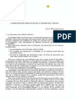 Consecuencias Didácticas de La Teoria de Jean Piaget