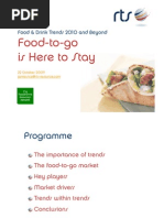Download Food To Go - Food  Drink Trends    2010 and Beyond - RTS Presentation for FDIN by RTS Resource SN21433416 doc pdf