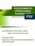 AULA 3 - MODELO DE PROCEDIMENTO OPERACIONAL PADRÃO (POP).ppt