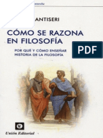 Como Se Razona en Filosofia Dario Antiseri