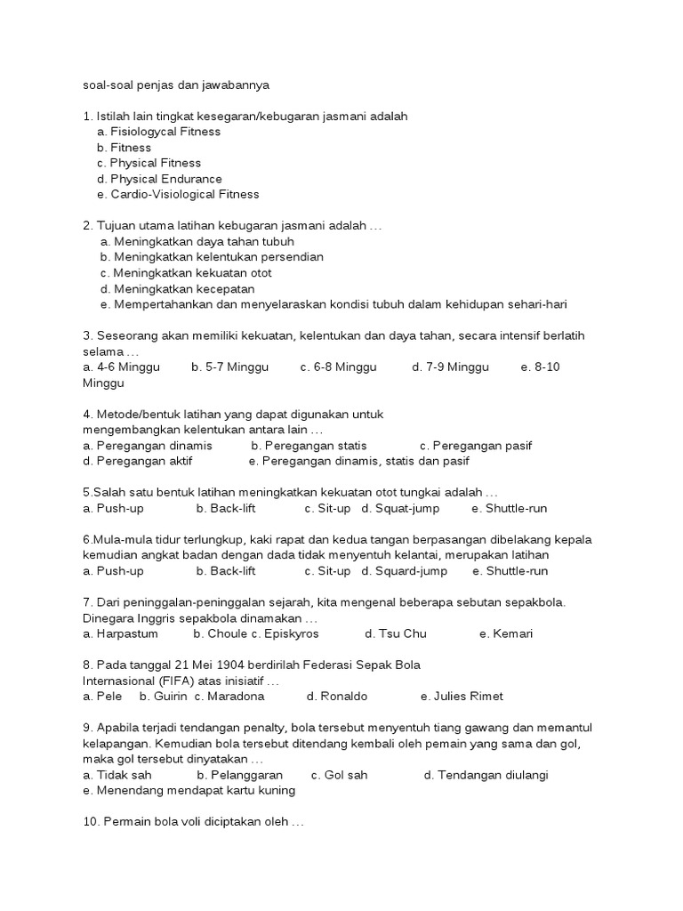 Istilah Lain Tingkat Kesegaran Atau Kebugaran Jasmani Adalah Nasi