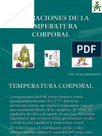 Alteraciones de La Temperatura Corporal