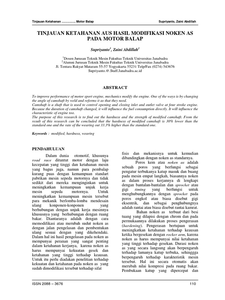 Ketahanan Noken As Motor Balap | PDF