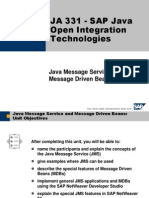 JA 331 - SAP Java Open Integration Technologies: Java Message Service & Message Driven Beans