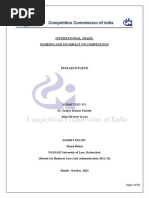 International Trade Dumping Impact on Competition