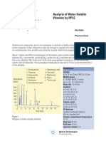 Analysis of Water-Soluble Vitamins by HPLC: Udo Huber Pharmaceutical