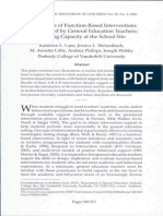 Illustrations of Function-Based Interventions Implemented by General Education Teachers: Building Capacity at The School Site