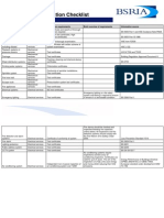 Legislation Statutory Inspection Checklist